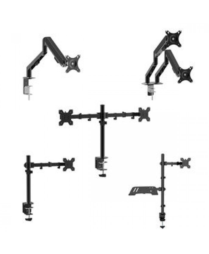 Charmount Laptop and Monitor Arm Mount Dual Monitor Arm Mount Computer Monitor Arm Support Desk Mount Stand