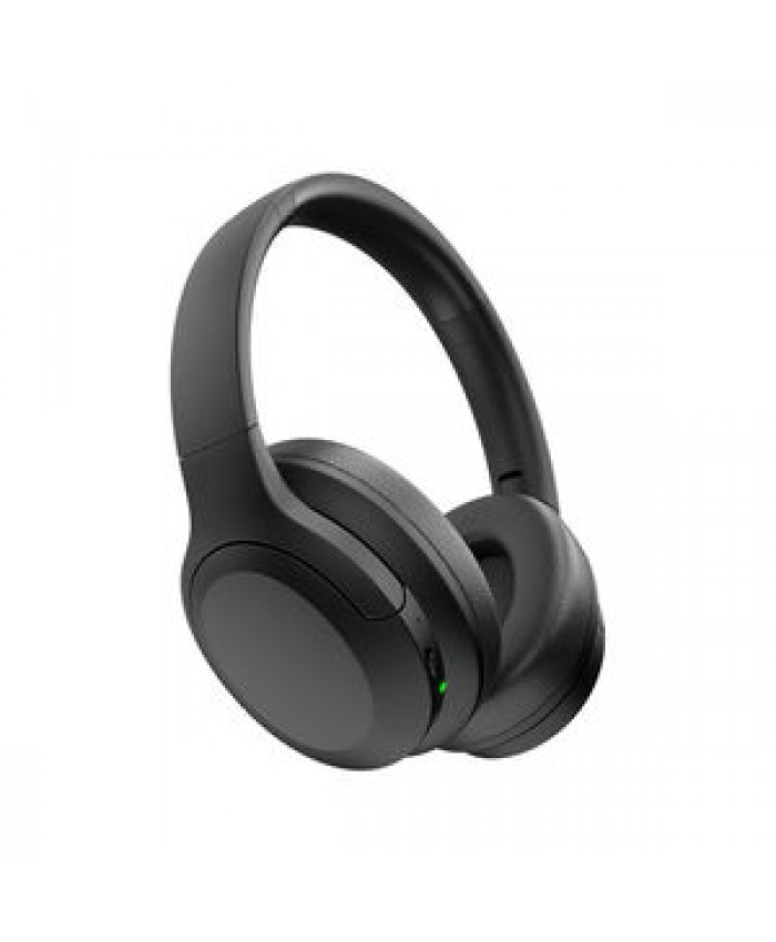 ANC Microphone Wireless Headphones 38H Playtime Running Headphones Wireless Earbuds for Sports Black Wireless BT Headphones