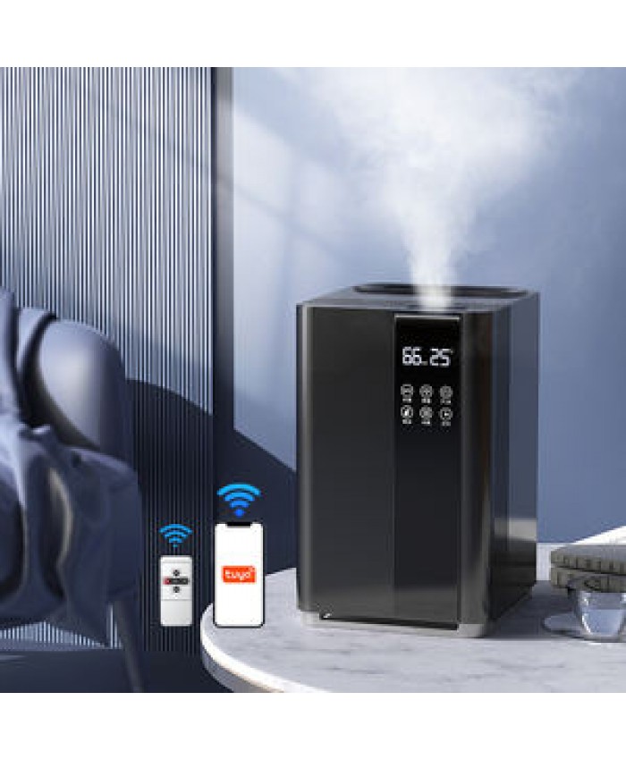 Home RUNAL UV Digital Control LED Screen Home Room UVC Cold Hot H2O Heated Steam Cool And Warm Mist Ultrasonic Air Humidifiers