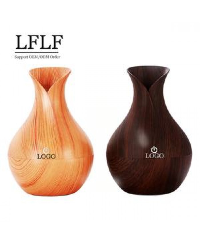 Home appliances stocks Portable Fragrance Real Wooden Bamboo And Glass air humidifier 130ml Wood Grain Mini humidifiers