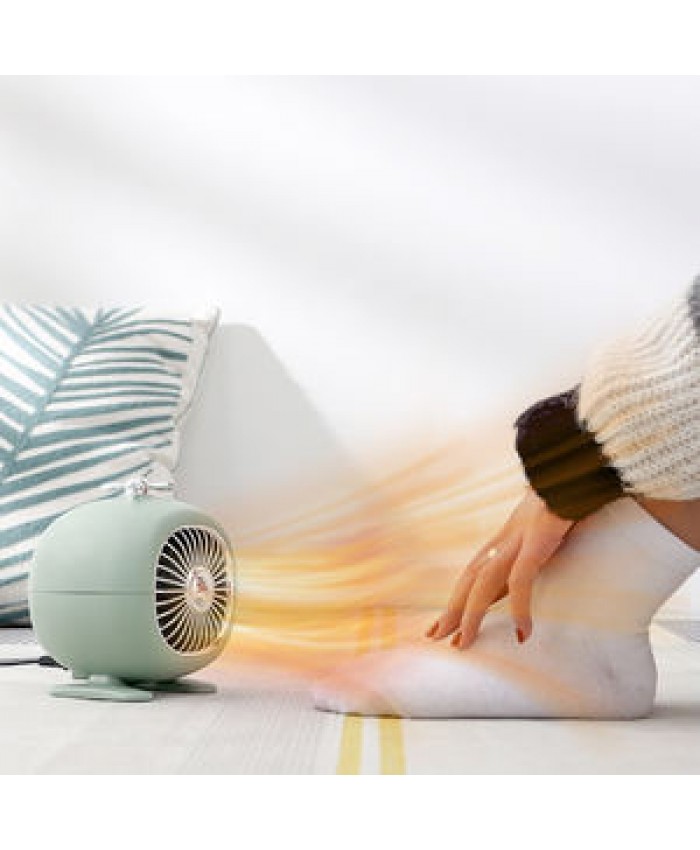 New Design electric air 400W bathroom desktop PTC foot heater Home and office portable personal table mini fan camping heater