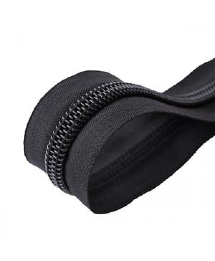 Wholesale high quality garment processing accessories 10# black nylon tape zip roll Eco tent endless recycled zippers
