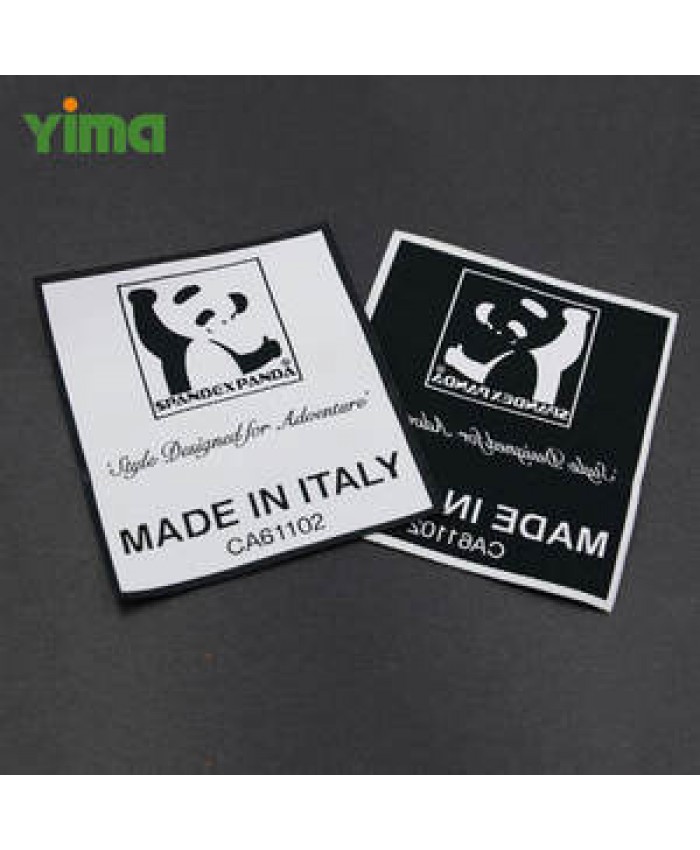 Free sample garment & processing accessories private clothing brand name logo damask woven tag garment labels