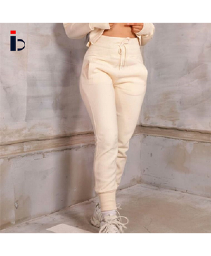 Woman Sportswear Fitness Custom Logo Cotton Drawstring Women Training Jogger Pants