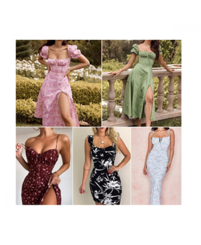 Stock Brand New Used Clothes Bales Mix Style Women Clothing Vendor Stock Bulk casual dress bulk clothes Used Clothing