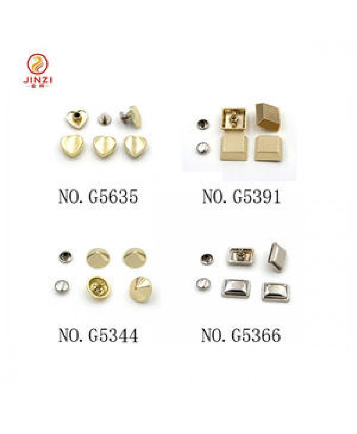 Handbags metal accessories factory wholesale fashion metal pop rivets and studs for bags/purse/garment