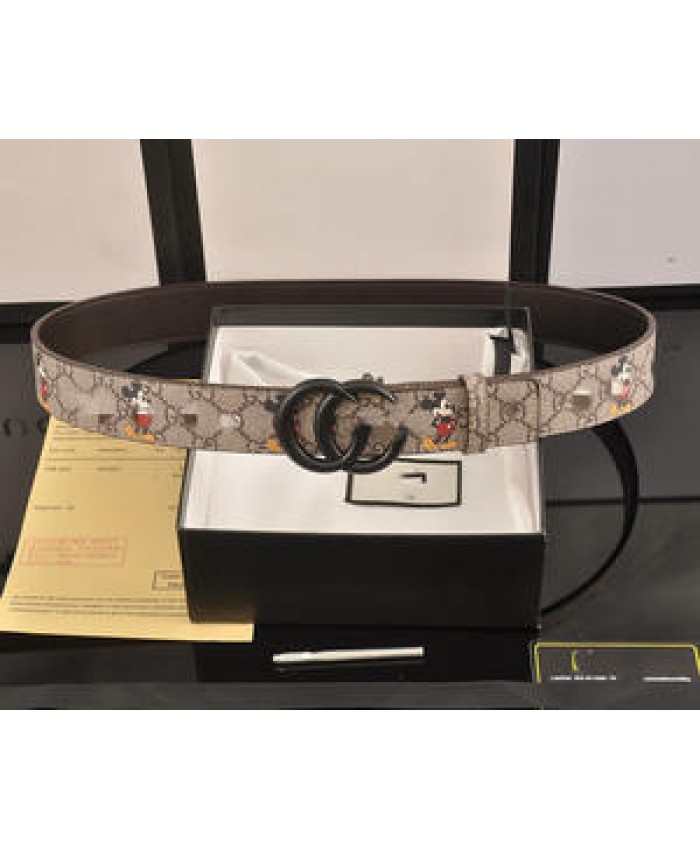 New g brand 1:1 luxury fashion unisex accessories waist ladies/metal flat buckle famous men's belt printed belt