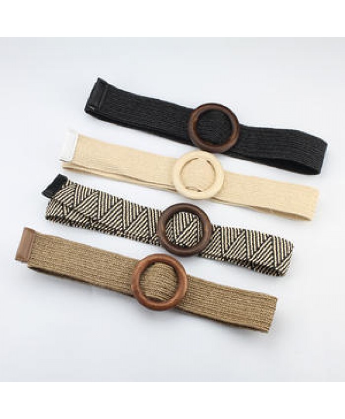 Spring/Summer Dress Decorative Belt Women's Fashion Simple Stretch Braided Belt Boho Accessories