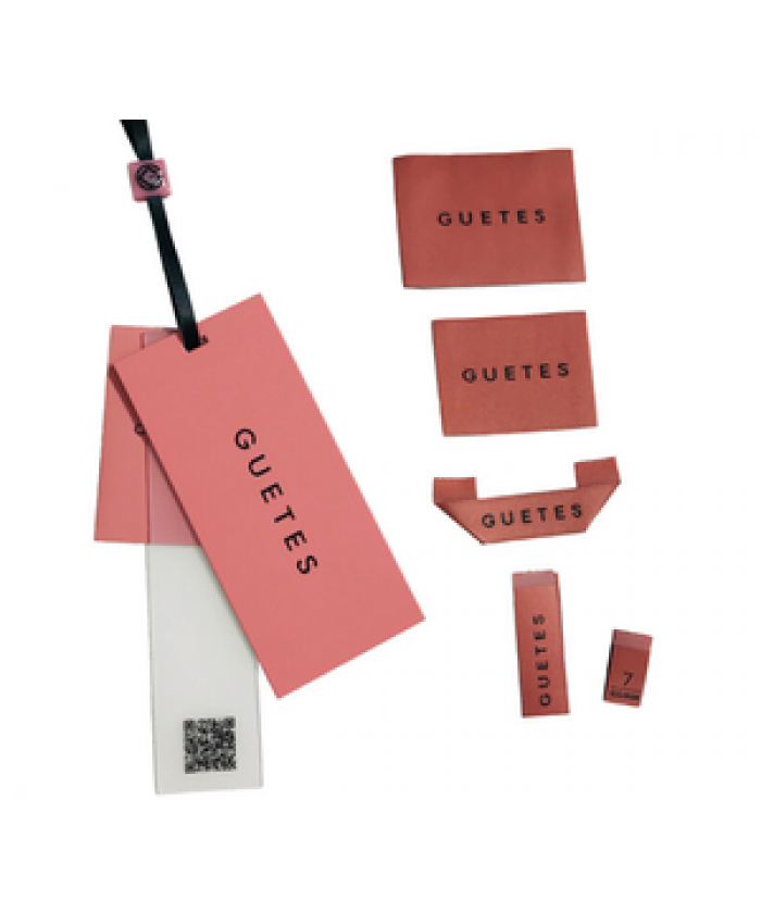 Manufacturer Garment Accessories Clothing Satin Tag Custom Clothes Woven Labels with Brand Logo Hang Tag