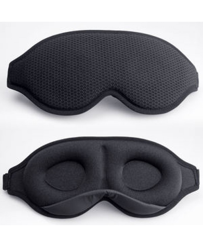amazon top seller eye sleeping mask 3d contoured sleep mask memory foam concave eye mask with earplug