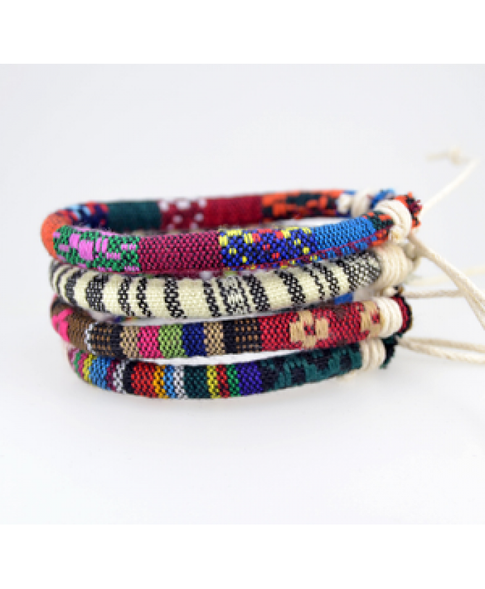 New ethnic style bracelet original handmade cotton and linen bracelet clothing accessories