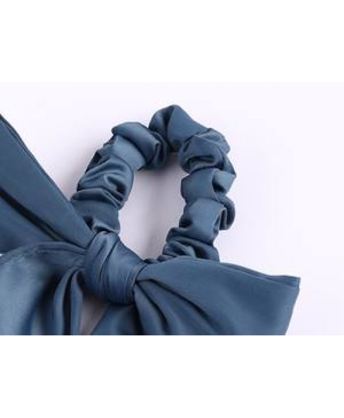 Hair Satin Hair Scrunchie With Tail - Hair Scarf With Bow Hair Scarf Scrunchies Elastic Ties