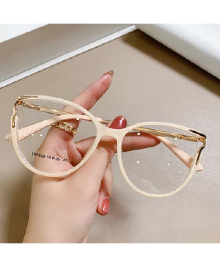 2022 New Europe And America Fashion Women TR90 Cat Eye Optical Frames Glasses Eyewear For Ladies