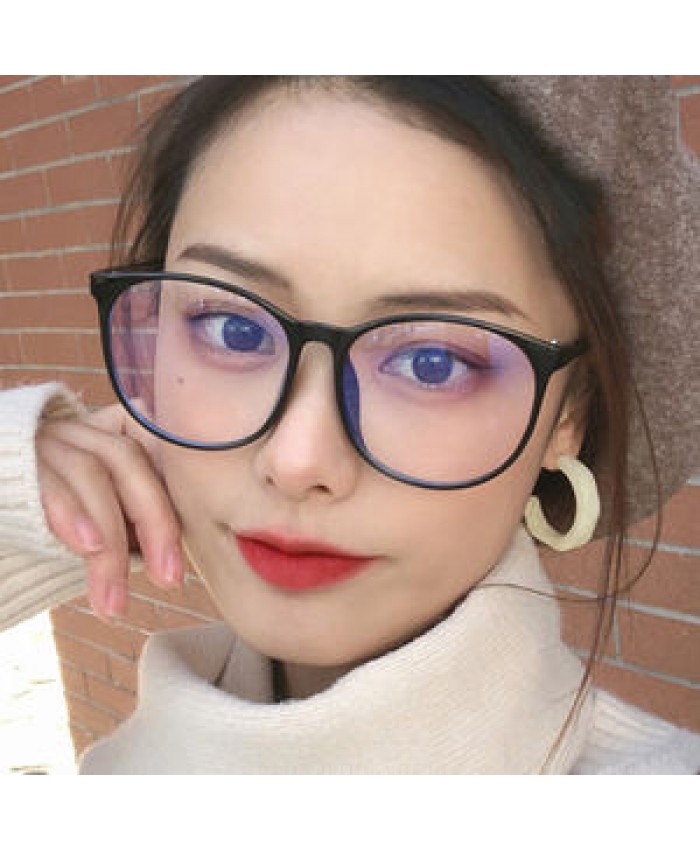 Fashion Transparent Computer Glasses For Women Anti Blue Light Round Eyewear Blocking Glasses Optical Spectacle Eyeglass