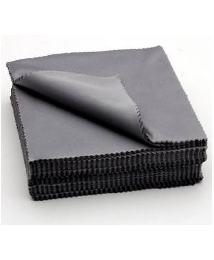 100 pcs/lot Black Microfiber Eyewear Lens Accessories Cleaning Cloth