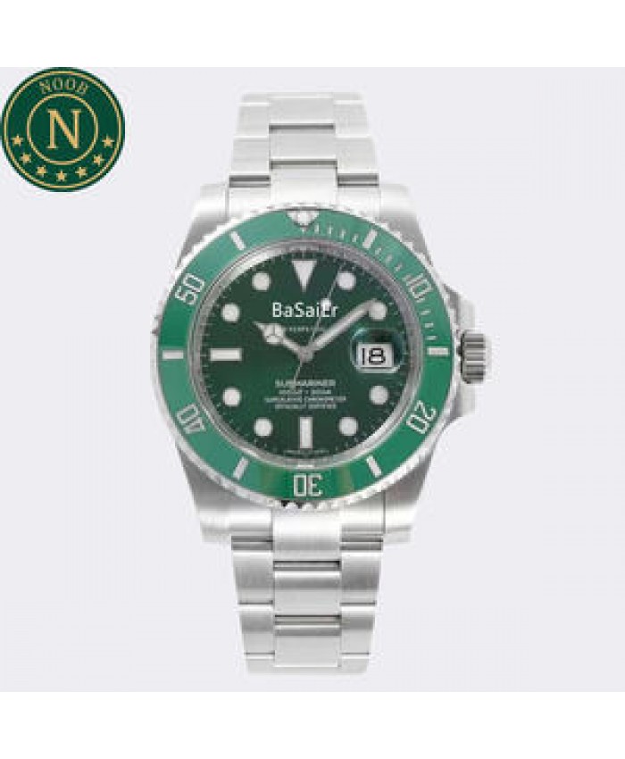 Noob Factory V12 3135 Movement 904L Stainless Steel Sapphire Glass Automatic Luxury Night Vision Sub RLX Men Watch