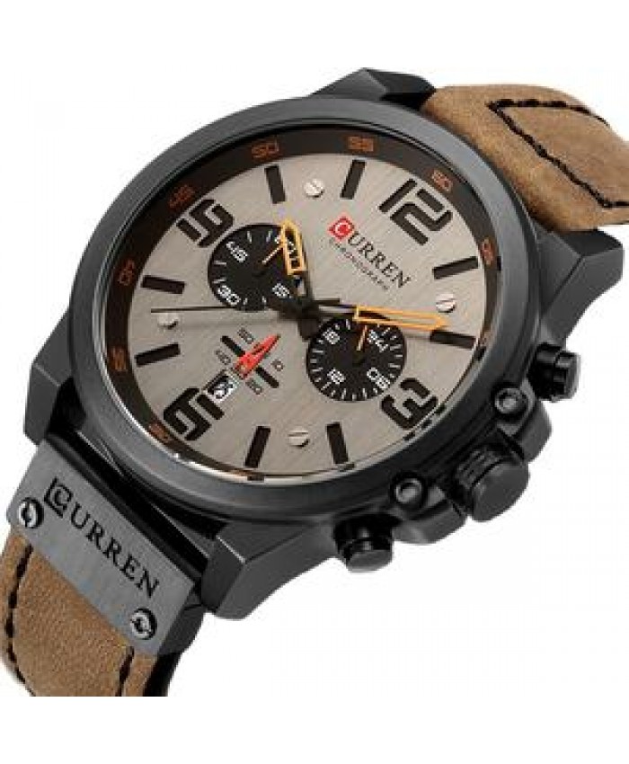 Top Brand Luxury CURREN 8314 Fashion Leather Quartz Men Watches Casual Date Chronograph Male Wrist Watches Clock Montre Homme