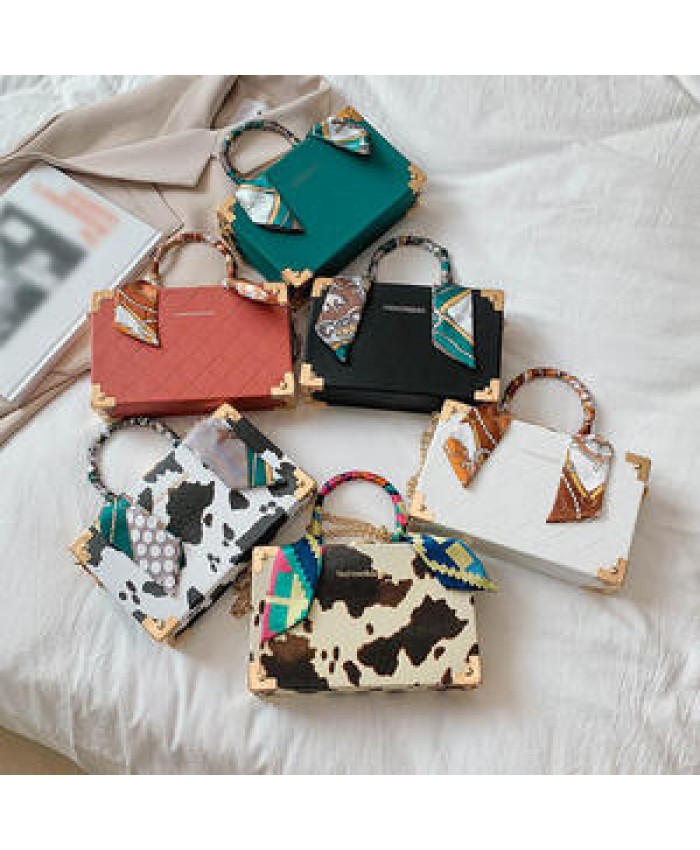 AZB551 Fashion Pu Leather Crossbody Bags 2022 Crossbody Bag Women Silk Scarf Chain Handbags For Women