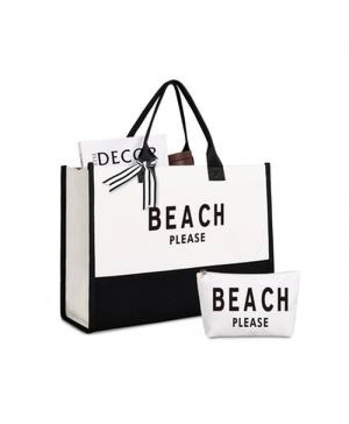 Custom Logo Quality Custom outdoor fashion beach bag large canvas tote bag