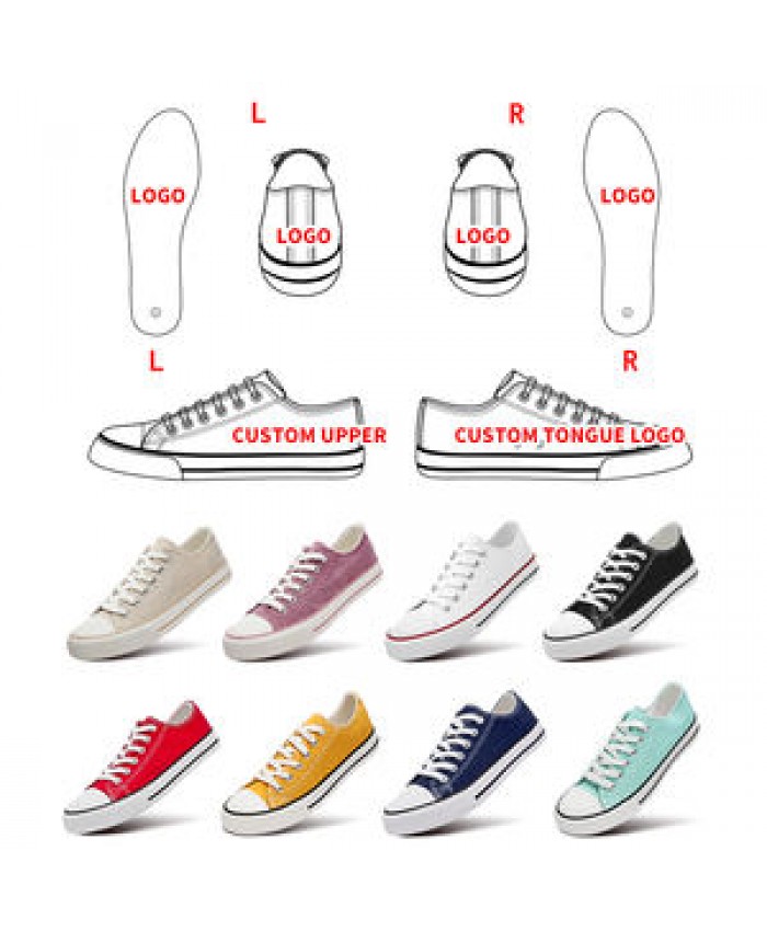 Wholesale Women's Canvas Trendy Shoes Custom White Sneakers Canvas Shoes Women For Casual