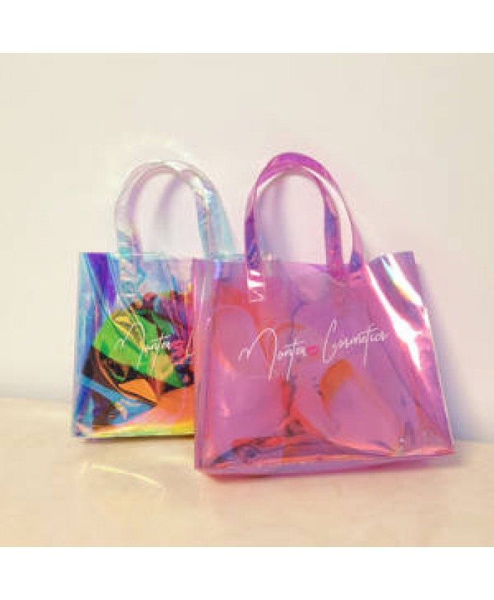 ZORAS Women custom beach plastic tote bag,wholesale clear pvc shopping bag
