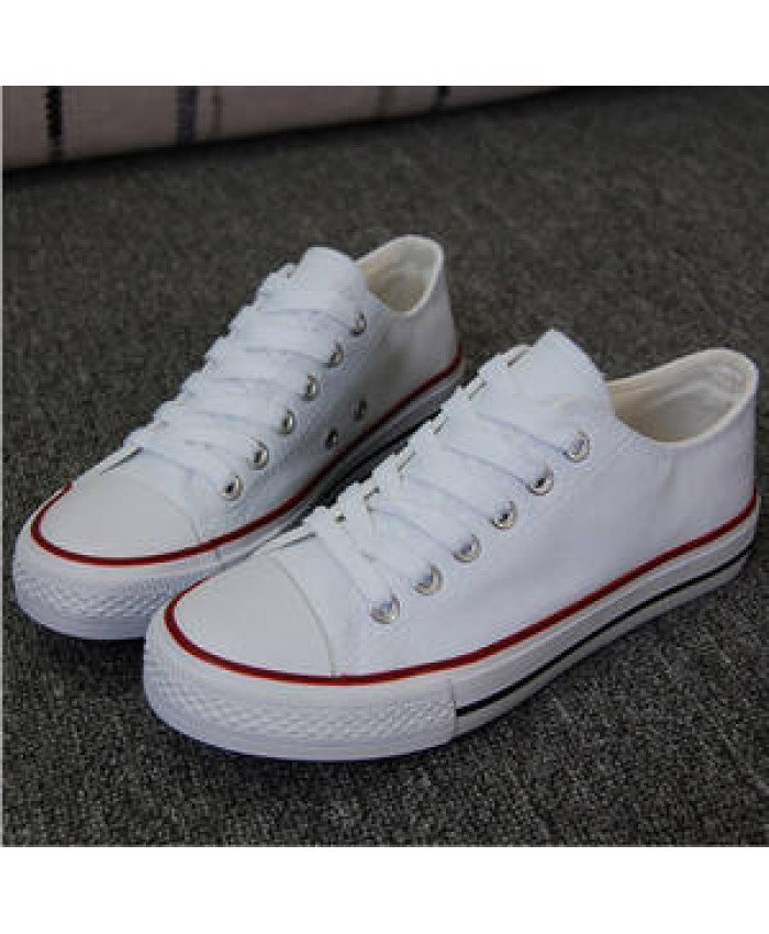 2022 Hot Sale Canvas Women's Shoes Couple Students Casual Sports Shoes Flat Low-top Breathable Vulcanized Rubber Shoes