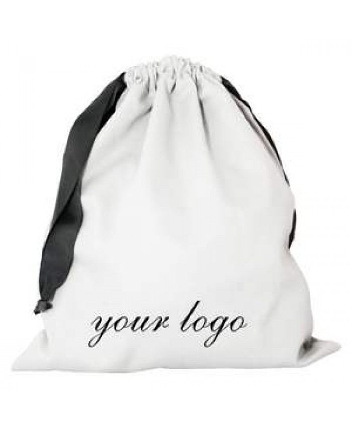 Wholesale Custom Brushed Cotton Dust Cover Bag For Handbags Luxury Purse Jewelry Drawstring Dust Bags With Logo