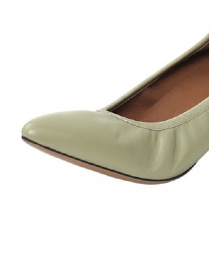 Shoes Hot Selling Good Quality Soft Bottom Pointed Thick Women's Heeless Granny Shoes