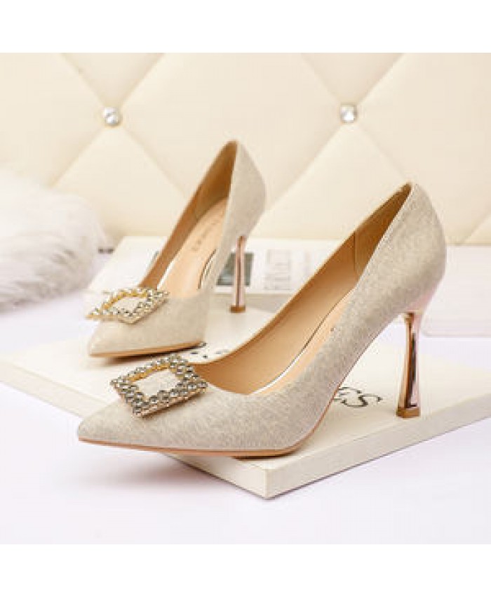 Wholesale manufacture custom new fashion pointed toe thin heel women ladies high heeled shoes