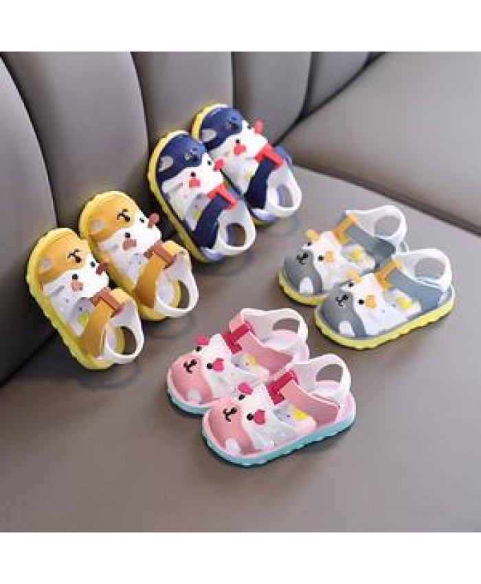 Summer Boy Girl Cartoon Shape Baby Sandals Soft Sole Baby First Walker Shoes