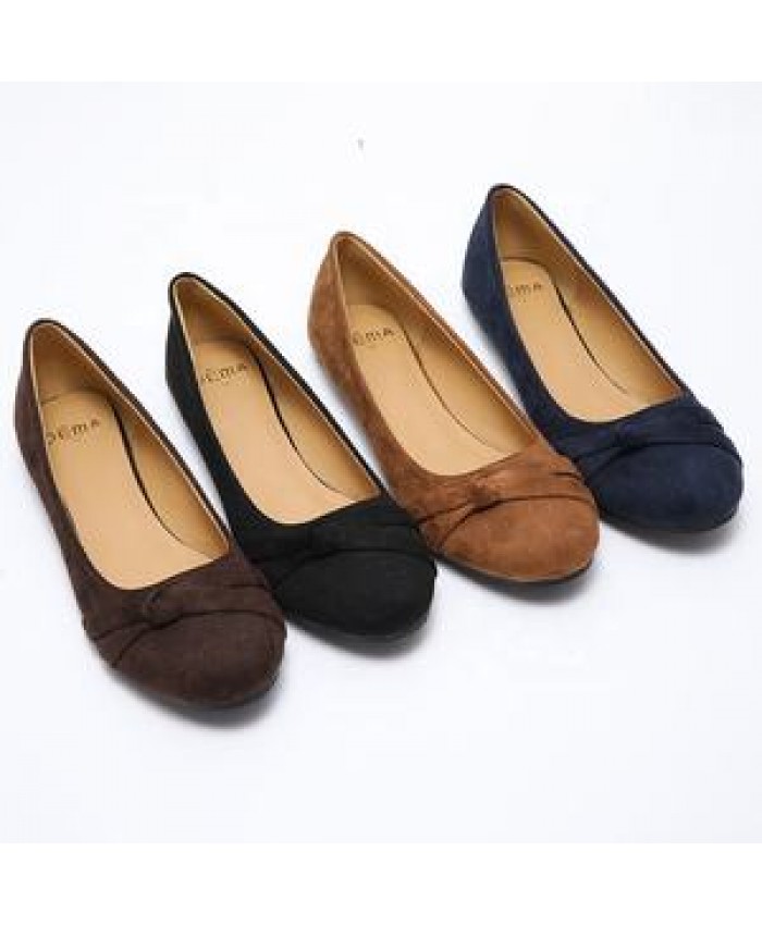 Popular hot selling ladies flat shoes casual doll shoes for women flat ladies flat shoes casual