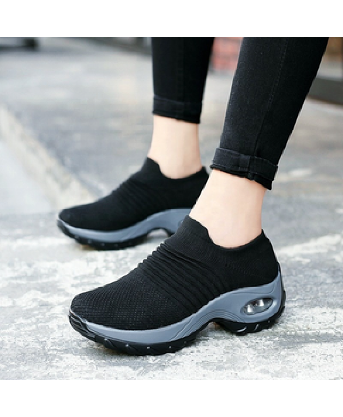 Women Breathable Sport Shoes Running Shoes Casual Comfortable Sneakers Platform Shoes