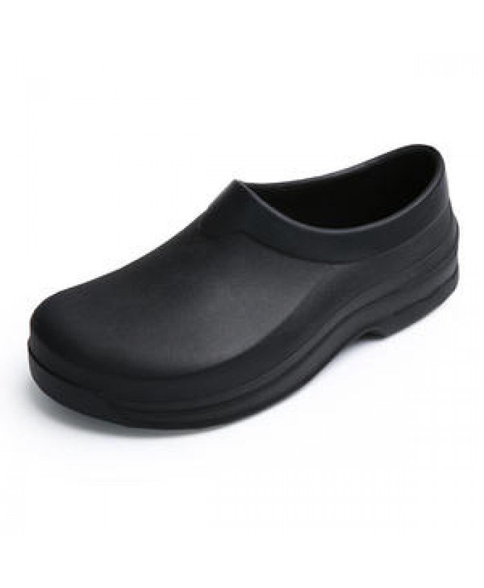 Light Soft EVA Slip Resistant Safety Shoes Kitchen Chef Shoes Black Chef Clog Shoes for Men