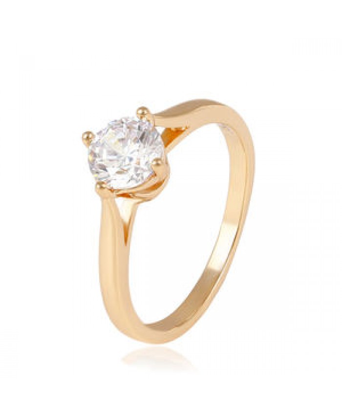 14044 Xuping diamond fashion jewelry, Fashion big diamond engagement ring, 18K Gold Plated wedding Rings