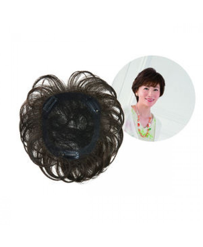 Sale Japanese natural fashion red curly human mix hair wig for woman