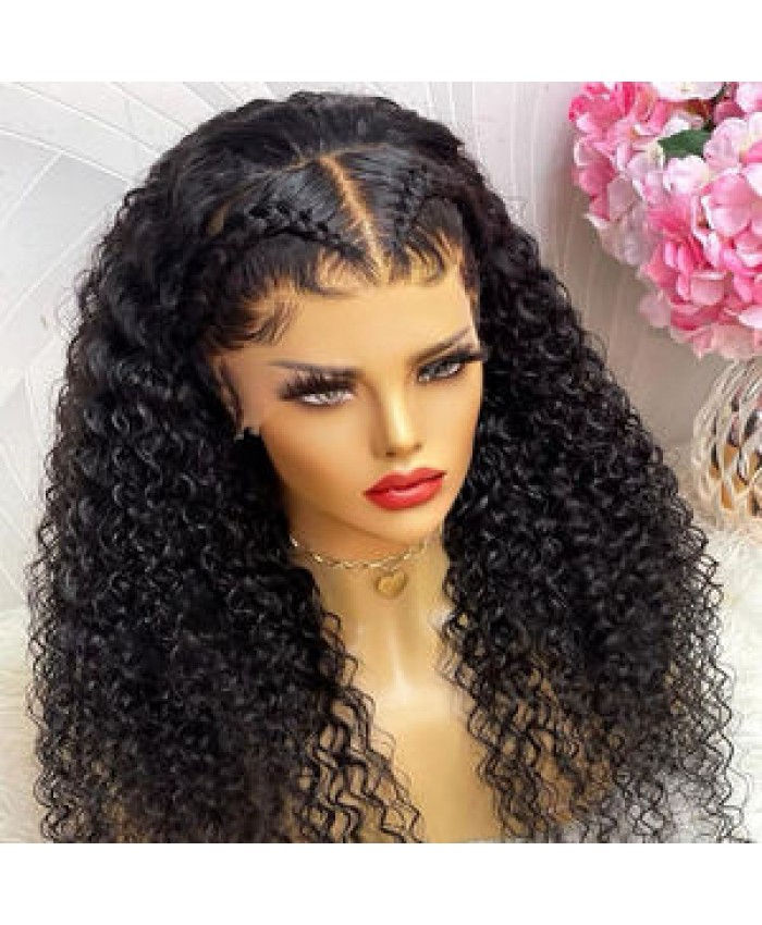 Cheap Water Wave Peruvian Human Hair Lace Front Wigs Hd Lace Frontal Wig Vendors Curly Full Lace Human Hair Wigs For Black Women
