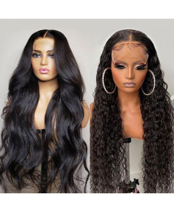 13x6 Prepluck Transparent Hd Full Lace Frontal Wig For Black Women 360 Lace Frontal Wig Vendors 13X4 Lace Front Human Hair Wigs