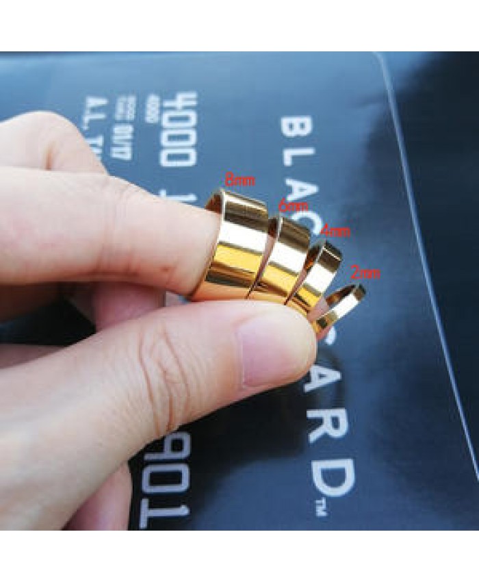 Custom Logo Multiple Size 18K Gold Filled Plain High Polished Band Rings Stainless Steel Smooth Finger Rings