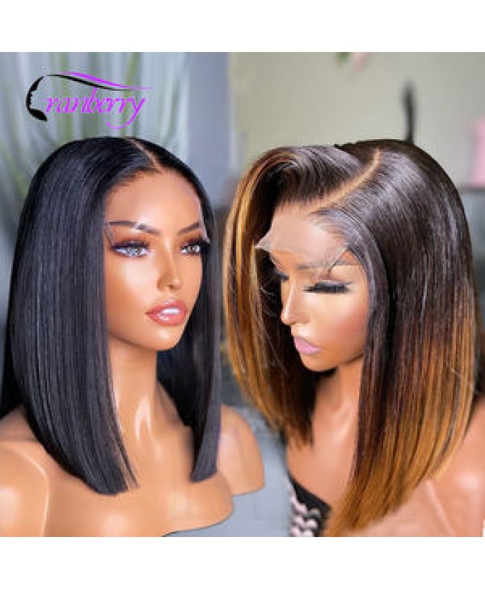 HD lace frontal wig for black women,wholesale bone straight peruvian double drawn bob wigs,cheap price short bob human hair wigs