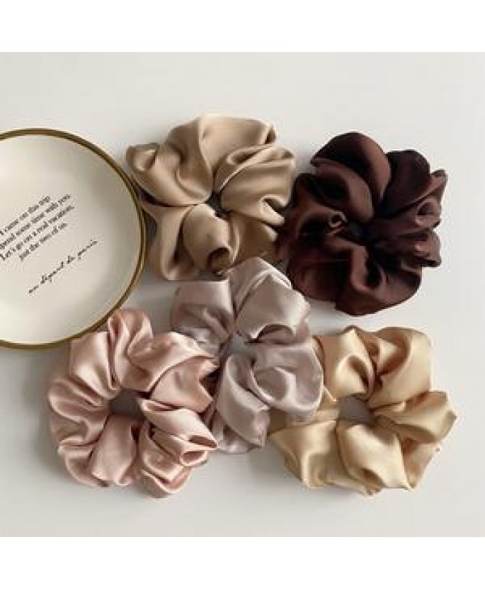 Fashion oversize xl hair accessories about silk women hair scrunchies 21 colors