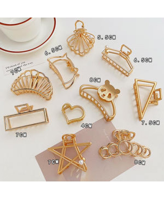 European and American retro Hair Claw Clips For Women Korean temperament fashion personality large Hair Accessories