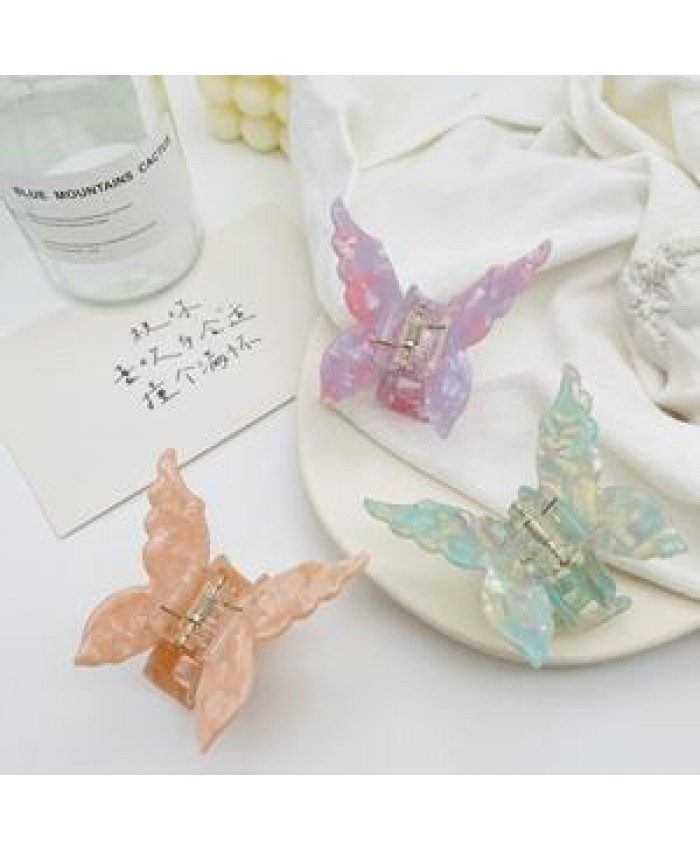 Popular Butterfly Hair Clips Pretty Temperament Exquisite Hair Claw Clip Hairpins Acetic Acid Hair Accessories