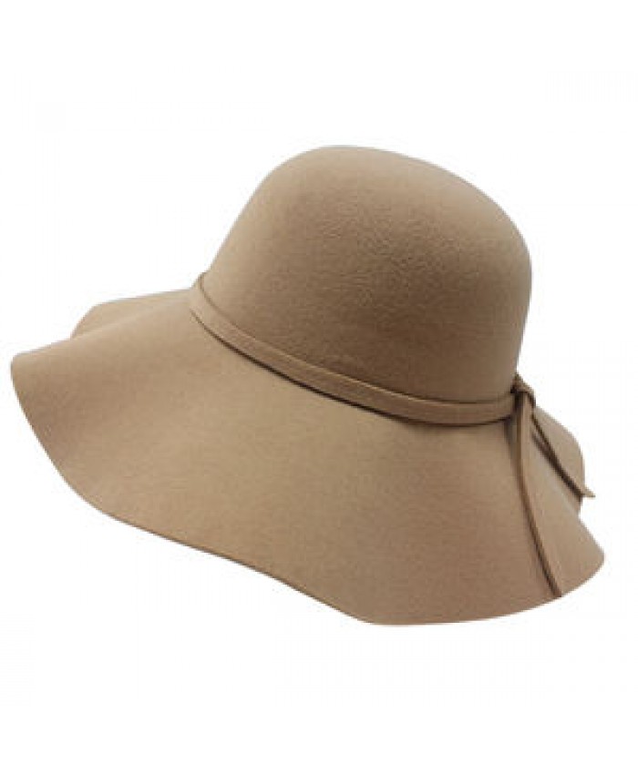 Fashion Blank Lady Fedora Floppy Wide Brim Winter Woman Felt Hat