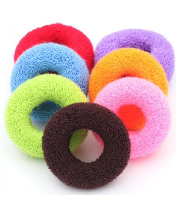 Women Girls Cute Knitting Solid Elastic Hair Bands Children Soft Scrunchies Hair Ties Kids Hair Accessories Set
