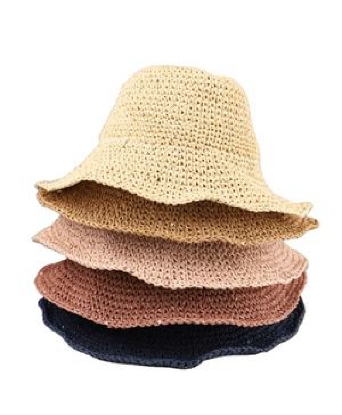 Wholesale Fashion Summer Paper Made Crocheted Ladies Hats Straw Women Hat