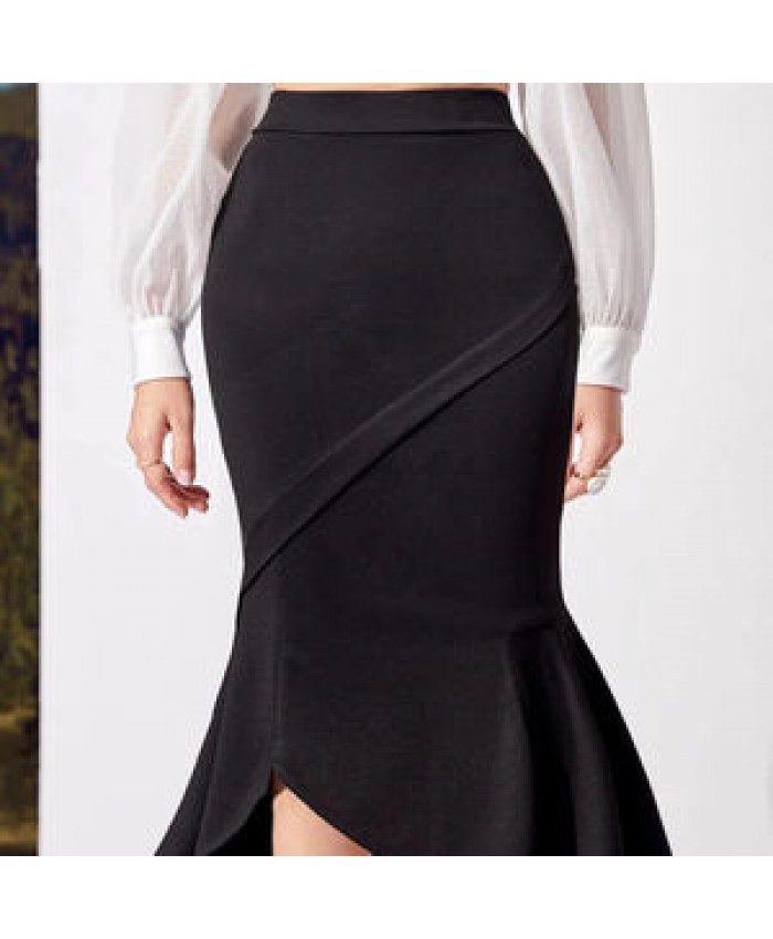 new design fishtail design advanced elegant formal skirts for women