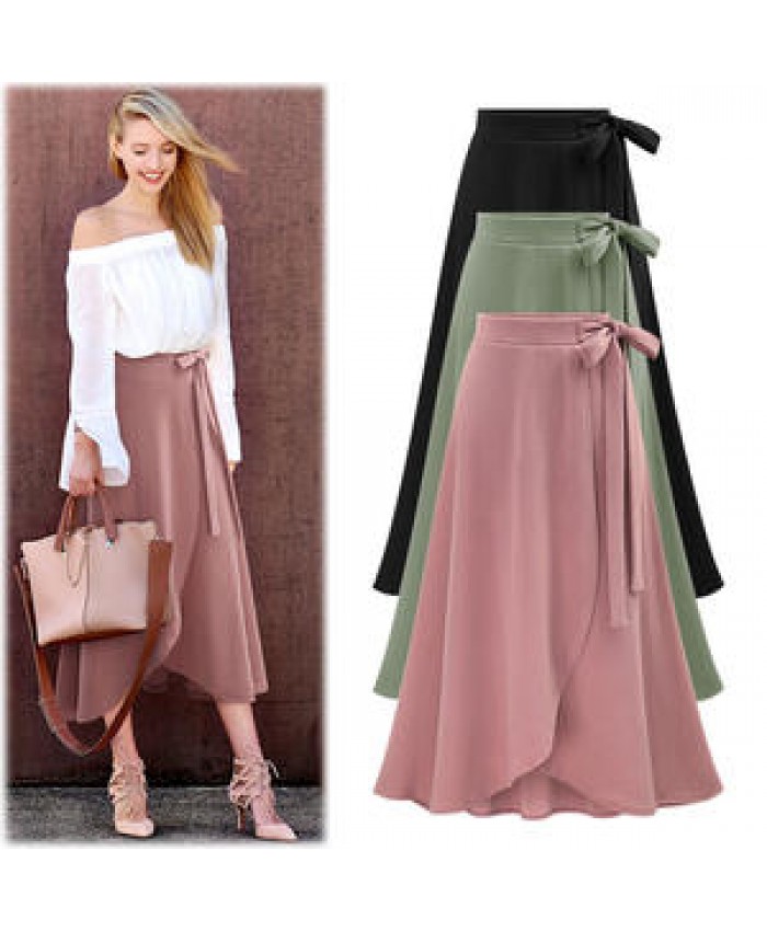 JF Faldas Largas Skirt Long Wrap Skirt Sexy Dinner Dress Clothes Cheap Casual Fat Womens Career Dresses Plus Size Elegant Skirt