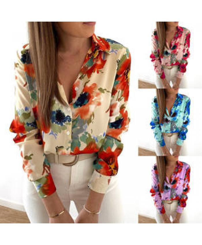 custom logo Women Hollow Out Blouse Shirt Elegant Office Lady Lapel Tops plus size women's blouses & shirts