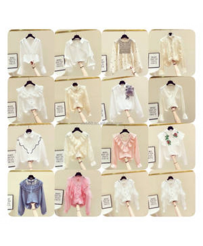 Autumn Fashion Button Up Satin Silk Shirt Vintage Blouse Women White Lady Long Sleeves Female Loose Street Shirts