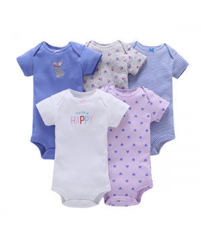 Lot Unisex Infant Bodysuits Summer Clothes boy Girls 6-24Months Baby One-pieces Jumpsuit Baby Romper